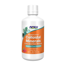 Витамины и минералы, Colloidal Minerals, NOW, 946 мл (Малина)