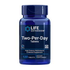 Витамины и минералы, Two-Per-Day Tablets, Life Extension, 120 таблеток