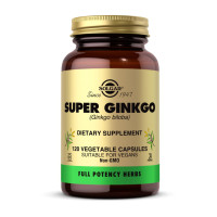Добавка для здоровья, Super Ginkgo, Solgar, 120 капсул