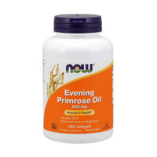 Добавка для здоровья, Evening Primrose Oil 500 mg, NOW, 250 капсул