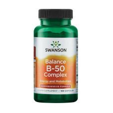 Витамины и минералы, Balance B-50 Complex, Swanson, 100 капсул