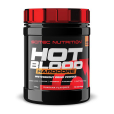 Предтренировочный комплекс, Hot Blood Hardcore, Scitec Nutrition, 375 г (Гуарана)