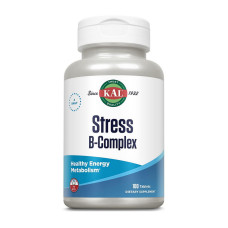 Витамины и минералы, Stress B-Complex, KAL, 100 таблеток