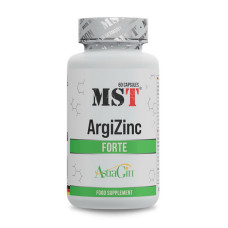 Аминокислоты, ArgiZinc Forte, MST, 60 капсул