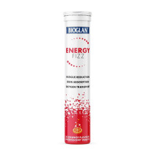 Вітаміни та мінерали, Energy Fizz, Bioglan, 20 таблеток (Апельсин)