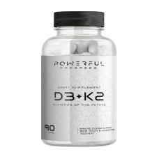 Витамины, Vitamin D3+K2, Powerful Progress, 90 капсул