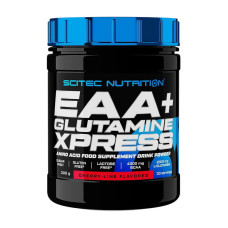 Глютамин, EAA + Glutamine Express, Scitec Nutrition, 300 г (Вишня-лайм)