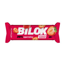 Протеиновый батончик, Bilok 30%, Sporter, 60 г (Клубника)