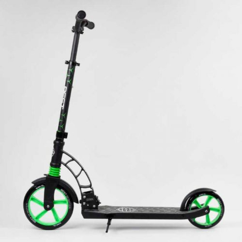 Самокат двухколесный "Best Scoote" (колеса PU, d переднего колеса – 23 см, d заднего колеса – 18 см, 1 амортизатор передний)