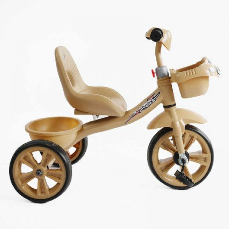 Велосипед 3-х колесный BS-60530 Best Trike (1) колеса EVA переднее 10”, заднее 8”, стальная рама, УКР. ВЗУЧИВАНИЕ, корзина, в коробке