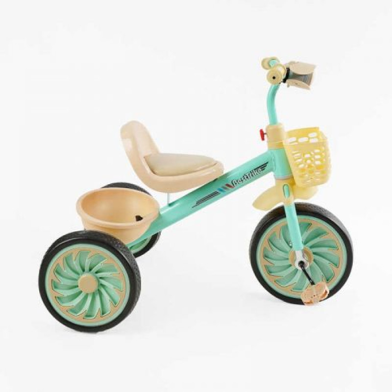 Велосипед 3-х колесный BS-33461 Best Trike (1) колеса EVA переднее 12”, заднее 10”, стальная рама, УКР. ВЗУЧИВАНИЕ, свет, 2 корзины, в коробке