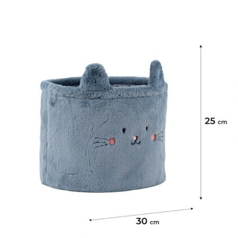 Корзина для хранения 3100 Cute Cat 30х25 см, плюшевая