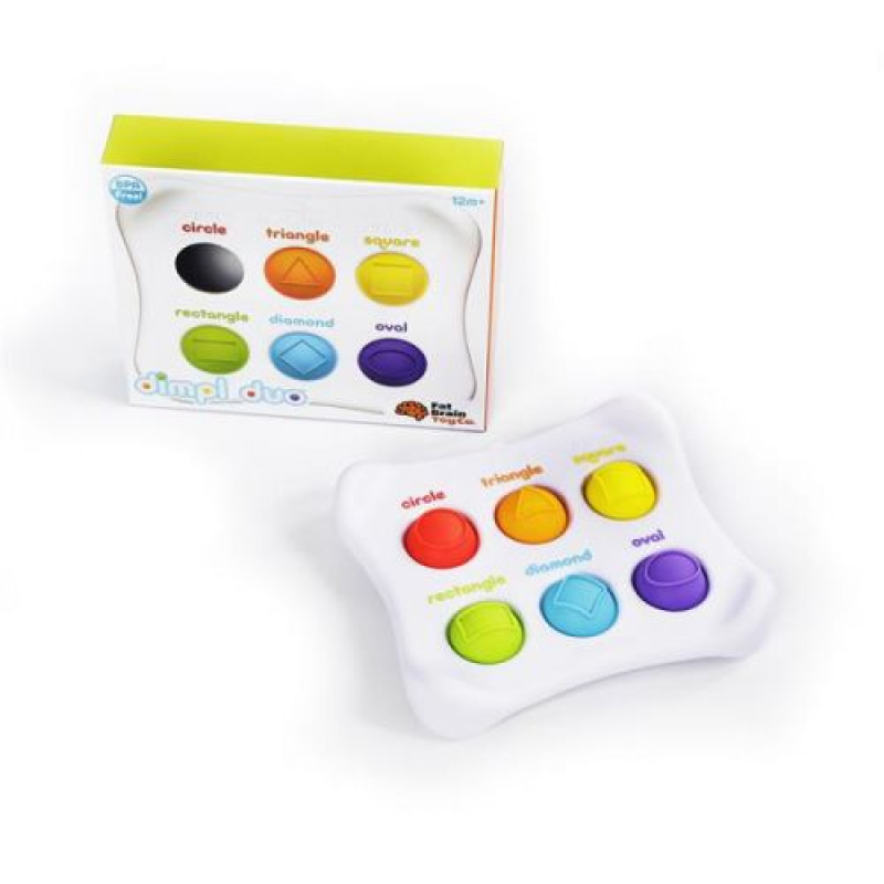 Сенсорна іграшка Fat Brain Toys Dimpl Duo Колір Форма Брайль, симпл димпл / simple dimple