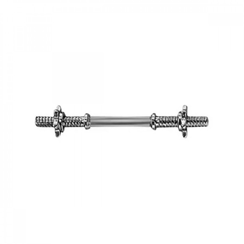 Гриф HouseFit BR 35S прямой, Длина 35 см, Диаметр 30 мм, Хромированная сталь, Вес 2,5 кг