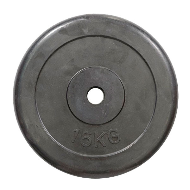 Диск обрезиненный HouseFit 15 кг R-15