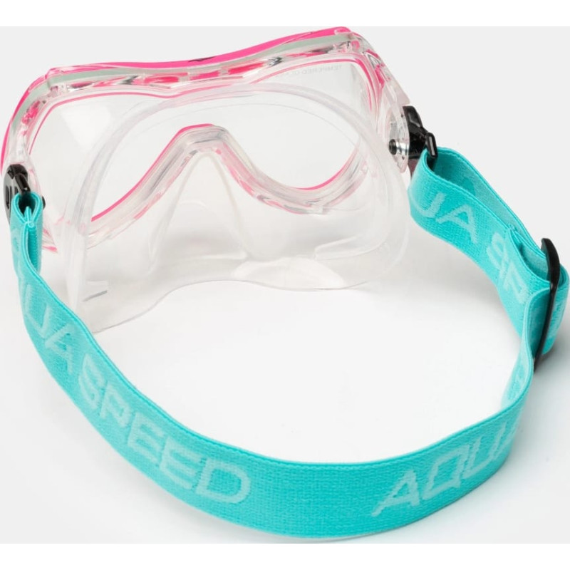 Маска для дайвінгу Aqua Speed ALIZE FS 62933 рожевий, блакитний Діт One Size