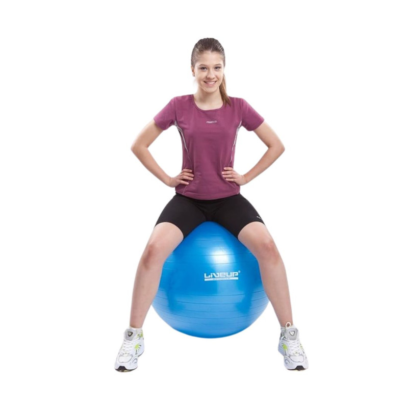 Фітбол (насос в комплекті) LiveUp ANTI-BURST BALL