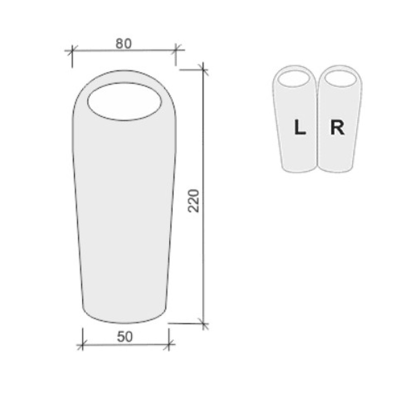 Спальний мішок Terra Incognita Alaska 450 Left