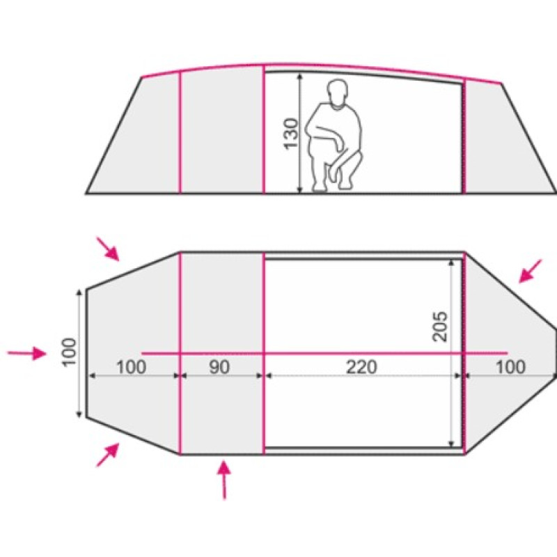 Намет Terra Incognita Bravo 4 Alu