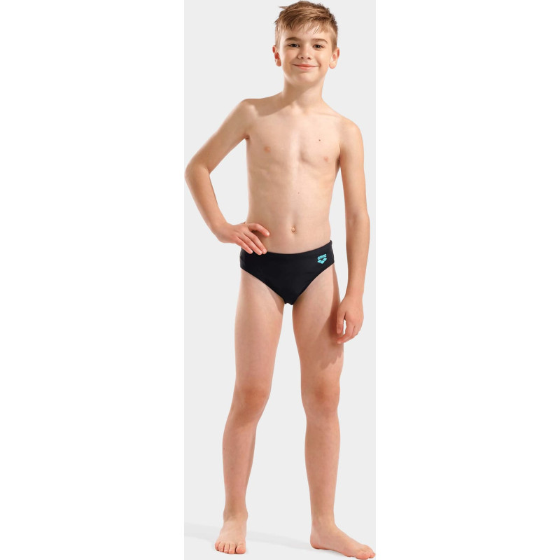 Плавки-сліпи для хлопчиків Arena TALES SWIM BRIEFS чорний, бірюзовий Діт 116 см