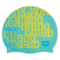 Шапочка для плавання Arena PRINT JR блакитний, жовтий Діт OFSM