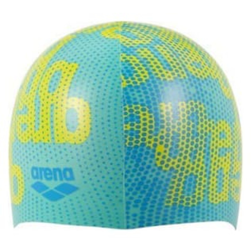 Шапочка для плавання Arena PRINT JR блакитний, жовтий Діт OFSM