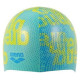 Шапочка для плавання Arena PRINT JR блакитний, жовтий Діт OFSM