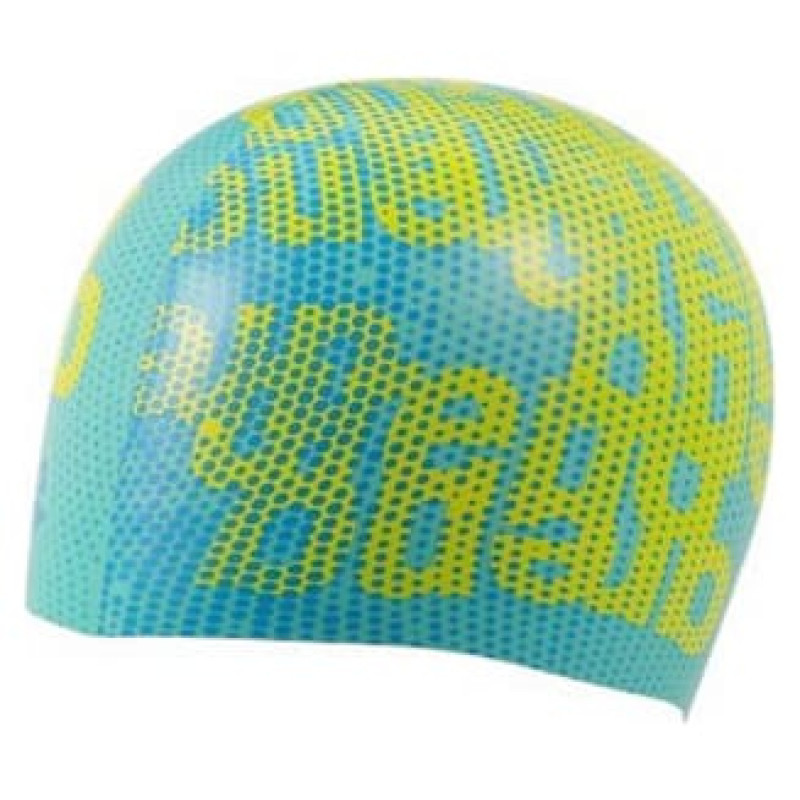 Шапочка для плавання Arena PRINT JR блакитний, жовтий Діт OFSM