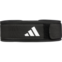 Пояс для важкої атлетики Adidas Essential Weightlifting Belt чорний Уні S (72,4 - 85 см)