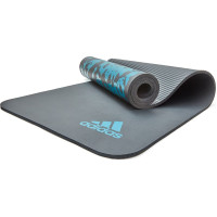 Килимок для йоги Adidas Tie-Dye Yoga Mat сірий, блакитний Уні 183 х 61 х 1 см