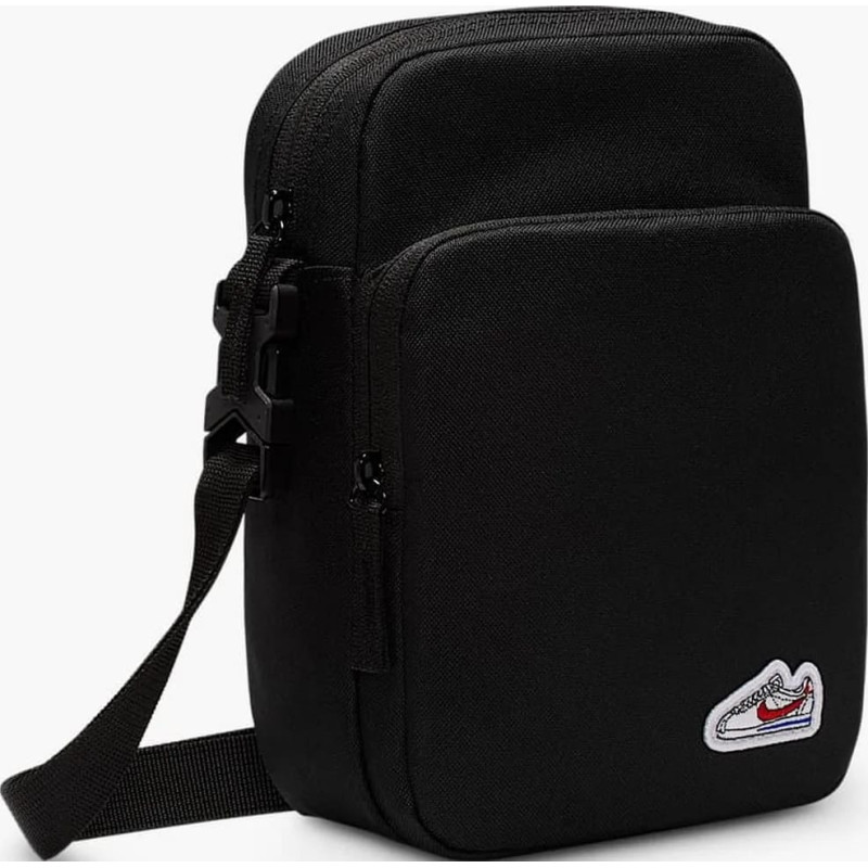 Сумка через плече Nike NK HRTGE CRSSBY-CORTEZ PTCH 4L чорний Уні 15 x 23 x 8 см