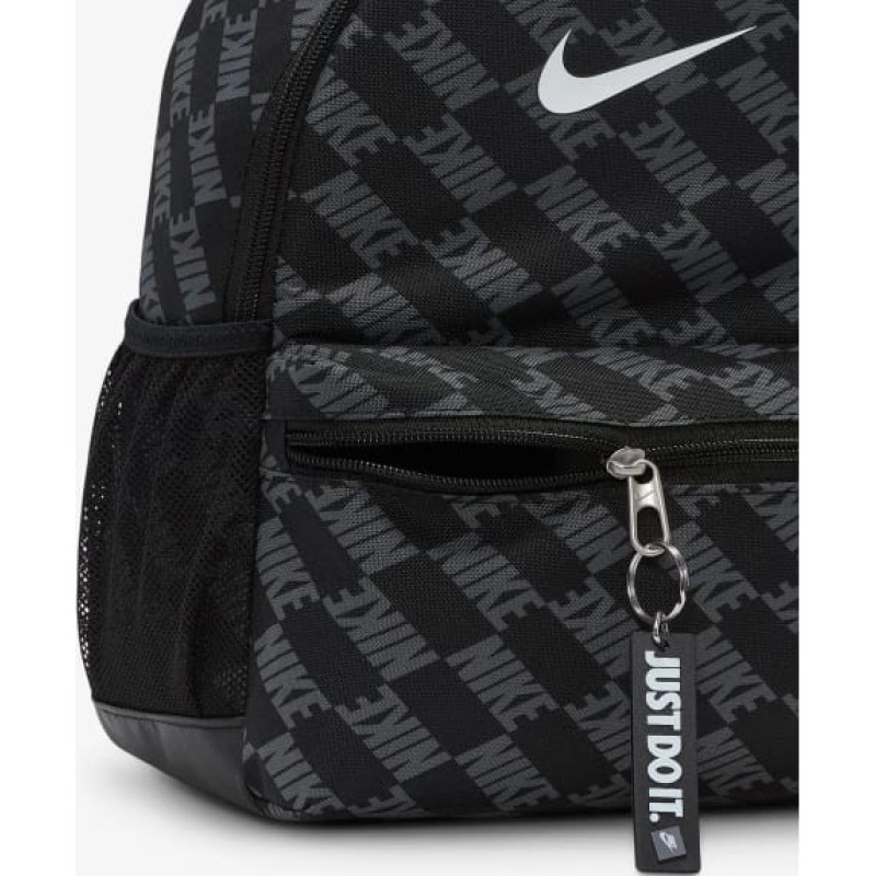 Рюкзак Nike Y NK BRSLA JDI MNI BK-AOP FA25 11L чорний, сірий Діт 25 x 33 x 13 см