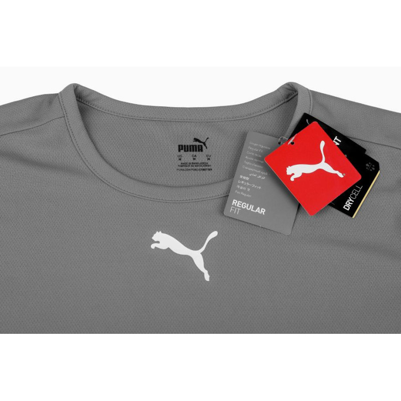 Футболка Puma teamRISE Jersey Jr сірий Діт 116 см