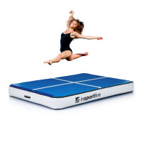 Килимок надувний inSPORTline Aircase 200x140 см, біло-синій