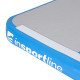 Килимок надувний Airtrack inSPORTline Airstunt 400x100 см, сіро-бірюзовий