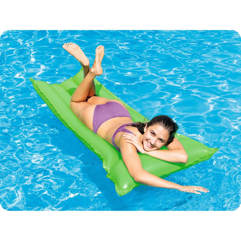 Матрац надувний для плавання Intex 59717 зелений, 183 х 69 см