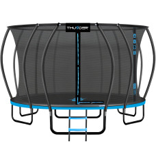Батут THUNDER INSIDE ULTRA з внутрішньою сіткою 16 футів 490 см чорно-блакитний