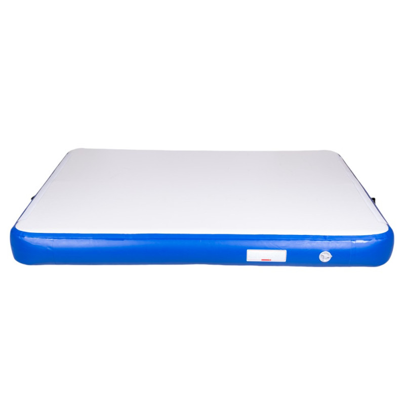 Килимок надувний inSPORTline Air-impact 200x150 см, біло-синій