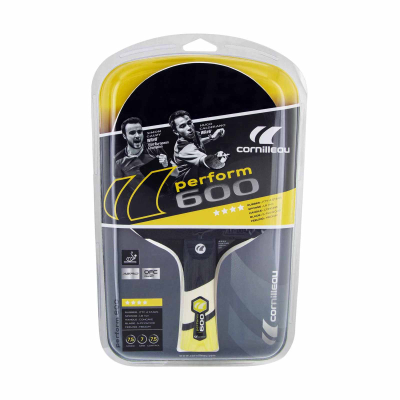 Ракетка для настільного тенісу Cornilleau PERFORM 600, чорно-червона