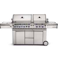 Газовий гриль Napoleon Prestige PRO 825 RSBI з бічним пальником Sizzle Zone і вертілем (69532) нерж сталь PRO825RSBIPSS Код: 005767