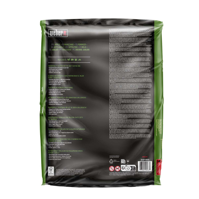 Пелети для гриля Weber FSC Apple (Яблуко) 8 кг 3401055 Код: 013073