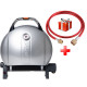 КОМПЛЕКТ Портативний переносний газовий гриль O-GRILL 900, срібло + шланг в подарунок! Код: 013373
