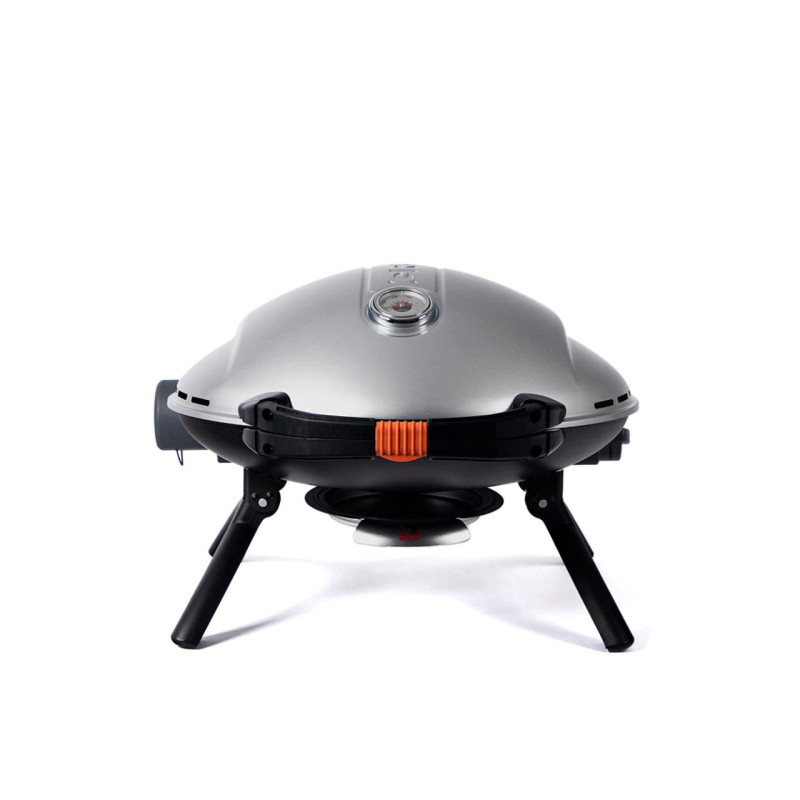 КОМПЛЕКТ Портативний переносний газовий гриль O-GRILL 900, срібло + шланг в подарунок! Код: 013373