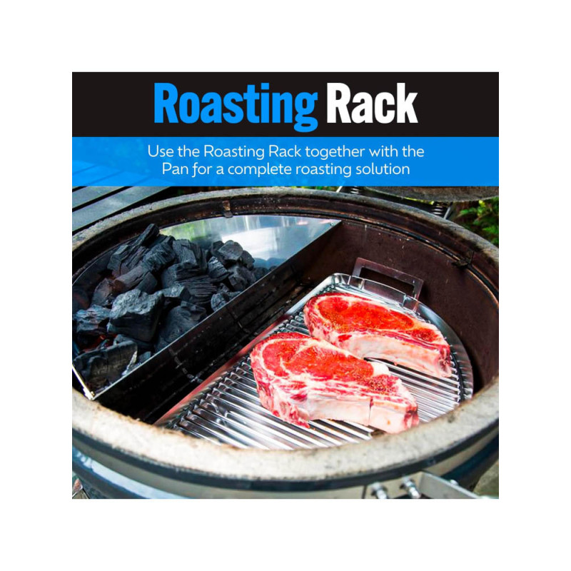 Решітка Slow and Sear Roast 'N Smoke Rack для гриля и піддона Drip 'N Griddle Pan ACC-RRS Код: 013696