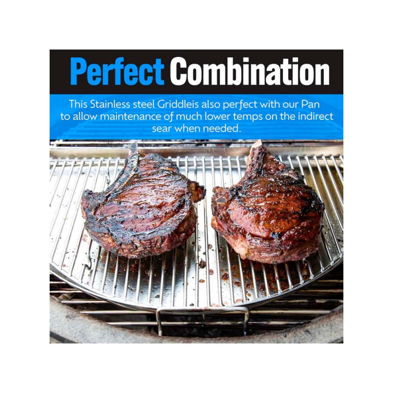 Решітка Slow and Sear Roast 'N Smoke Rack для гриля и піддона Drip 'N Griddle Pan ACC-RRS Код: 013696