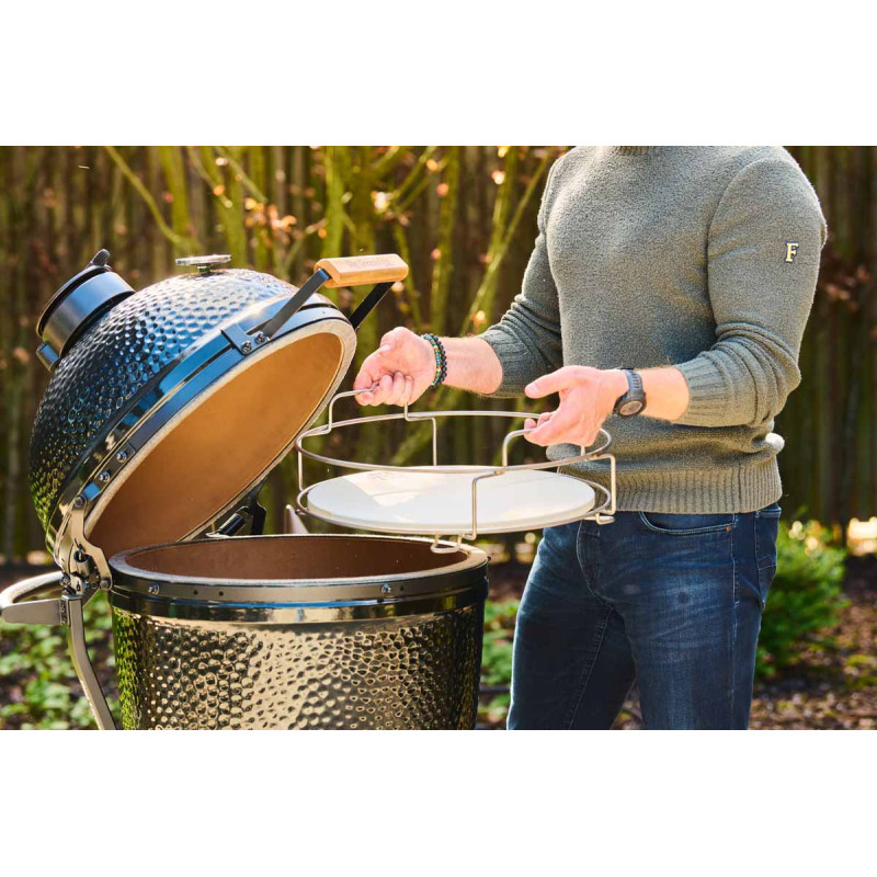 Відсікач жару із 2 половин у каркасі для Big Green Egg Large 136251 Код: 013863