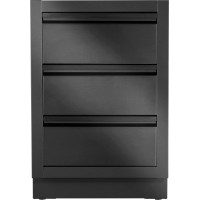 Тумба з двома висувними ящиками 61х61х90 см чорна Oasis Napoleon IM-2DC-MK-1 Код: 013901
