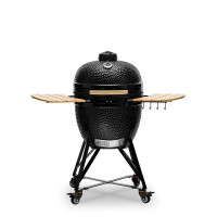 Керамічний вугільний гриль Kamado Bono Grande Ø 59 см чорний TQ0023ALLIN Код: 013912