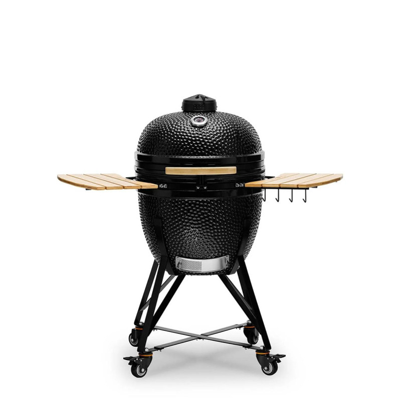 Керамічний вугільний гриль Kamado Bono Grande Ø 59 см чорний TQ0023ALLIN Код: 013912