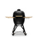 Керамічний вугільний гриль Kamado Bono Grande Ø 59 см чорний TQ0023ALLIN Код: 013912